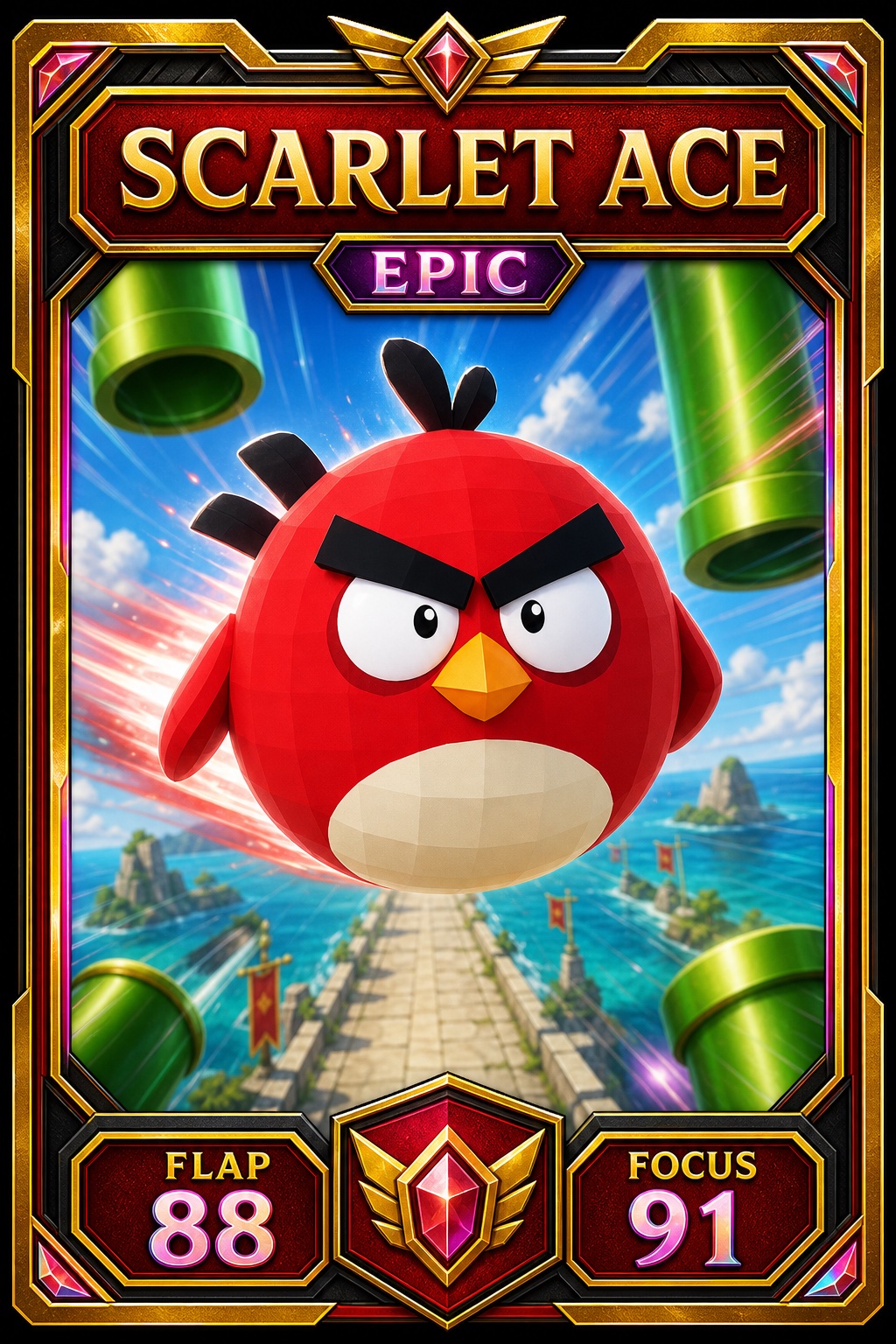 Scarlet Ace epic collectible card